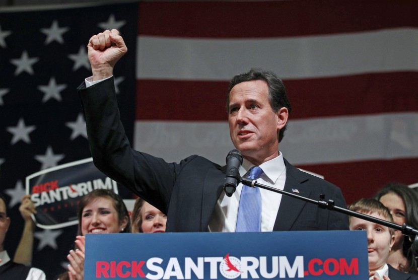 Calon Presiden AS dari Partai Republik Rick Santorum