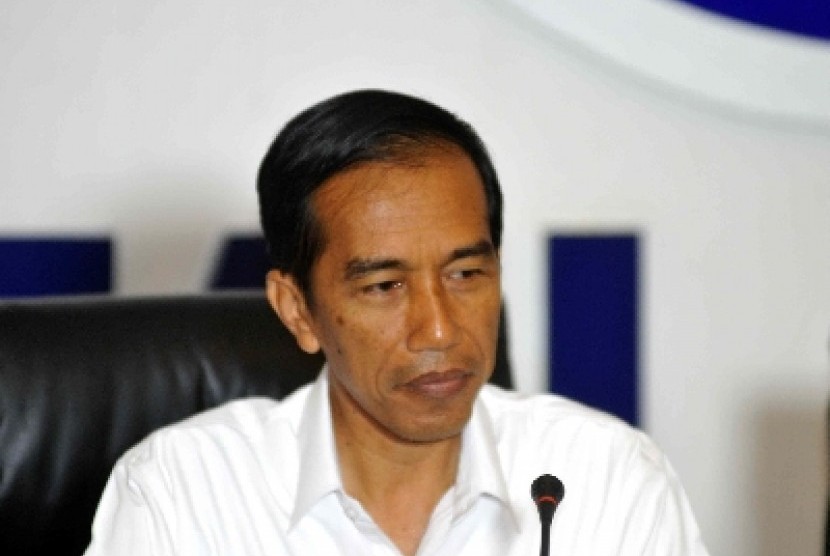 Calon presiden dari Partai Demokrasi Indonesia Perjuangan (PDIP) Joko Widodo.