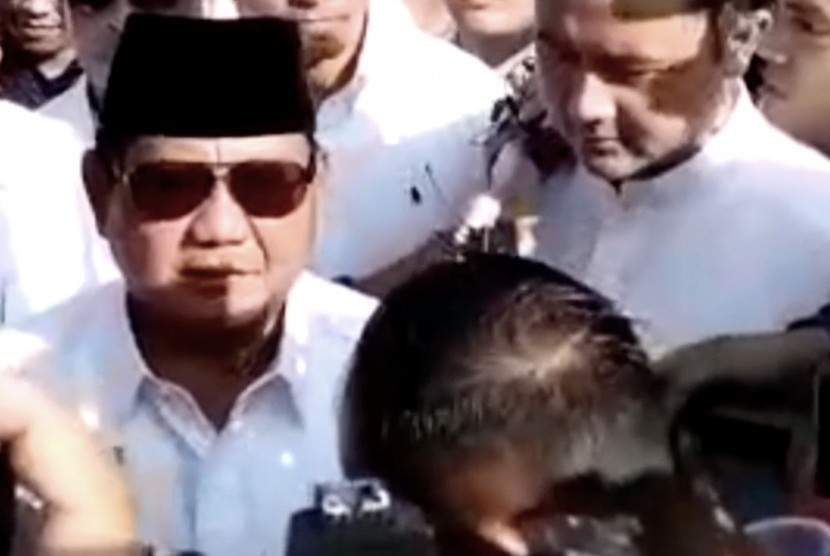Calon Presiden nomor urut 02 Prabowo Subianto 