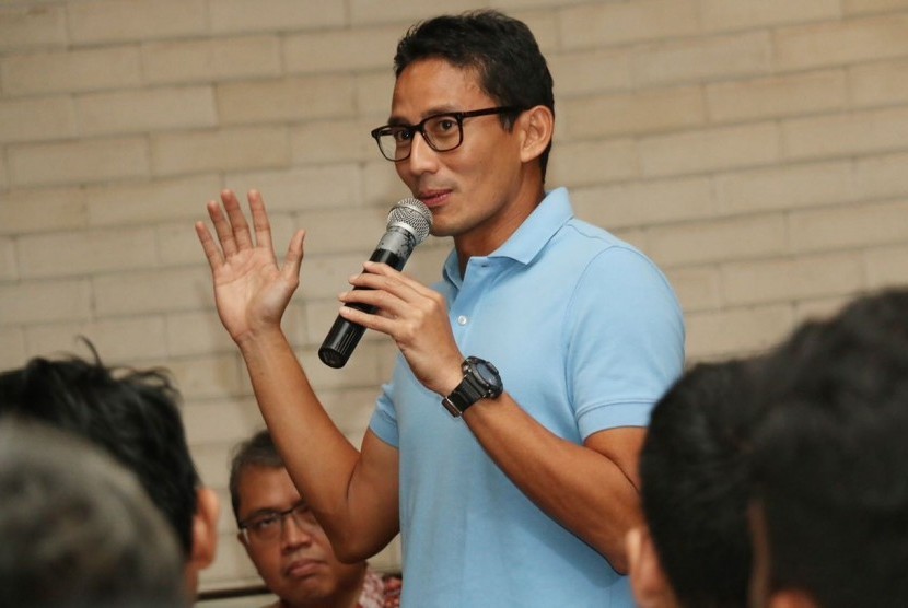 Calon wagub DKI Jakarta nomor urut 3, Sandiaga Uno.