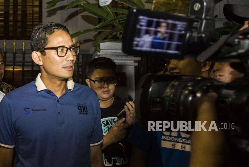 Calon Wakil Presiden Sandiaga Uno.