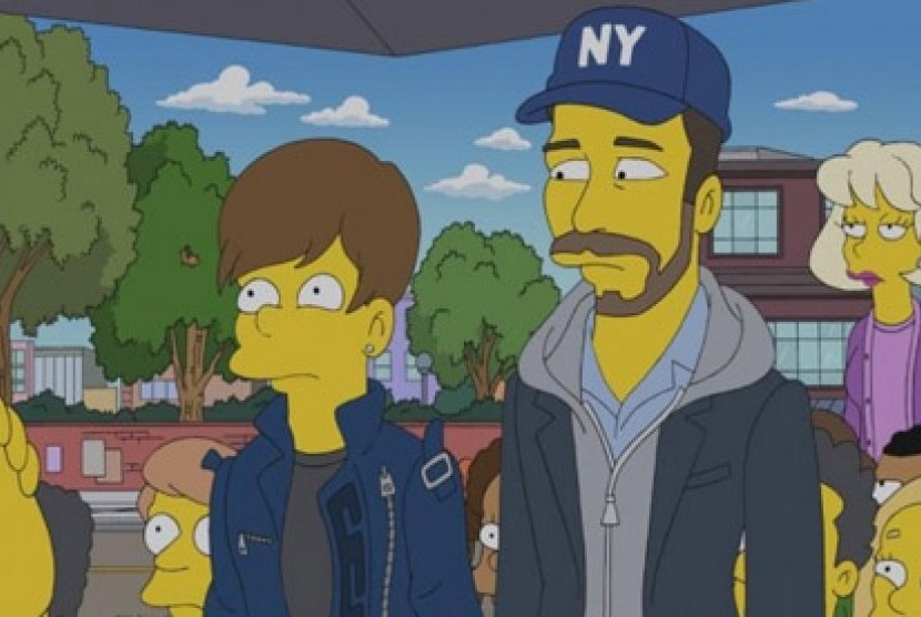 Cameo Justin Bieber dalam serial kartun The Simpsons )