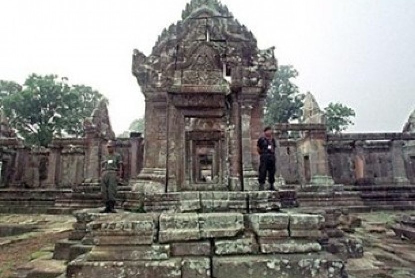 AS Kembalikan 30 Barang Antik Curian ke Kamboja. Foto:  Candi Preah Vihear di Kamboja