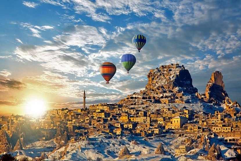 Cappadocia, salah satu tujuan wisata populer di Turki
