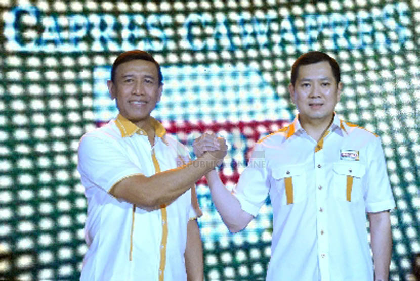 Capres dan Cawapres Partai HANURA. Wiranto (kiri) dan Hary Tanoesoedibjo (kanan)