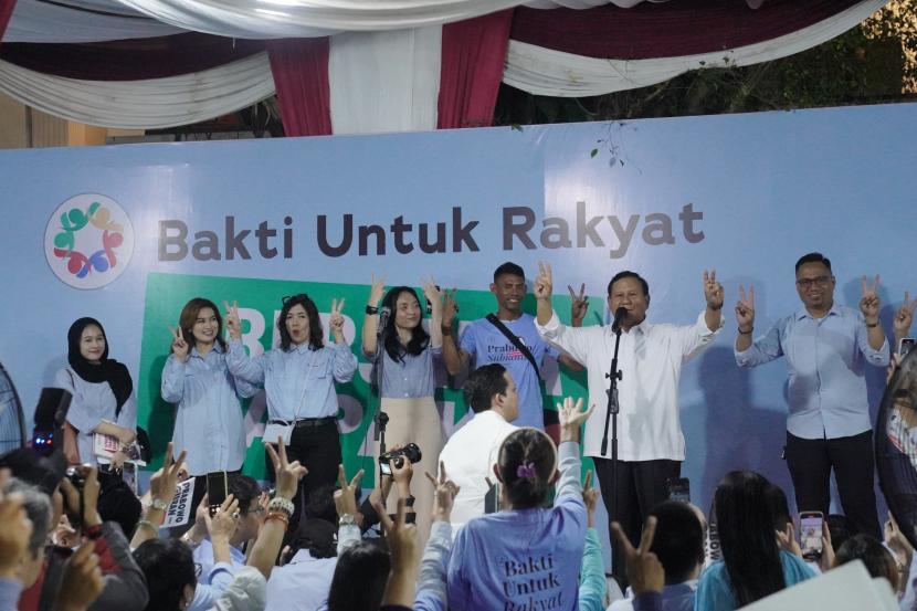 Capres nomor urut 2, Prabowo Subianto menerima deklarasi dukungan dari Komunitas Bakti Untuk Rakyat.