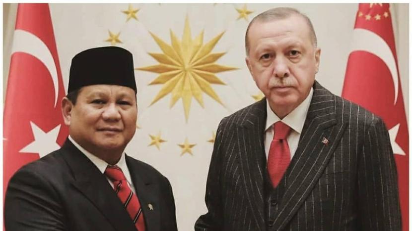 Capres Prabowo Subianto mendapatkan ucapan selamat dari Presiden Turki Recep Tayyib Erdogan terkait hasil Pemilu 2024.