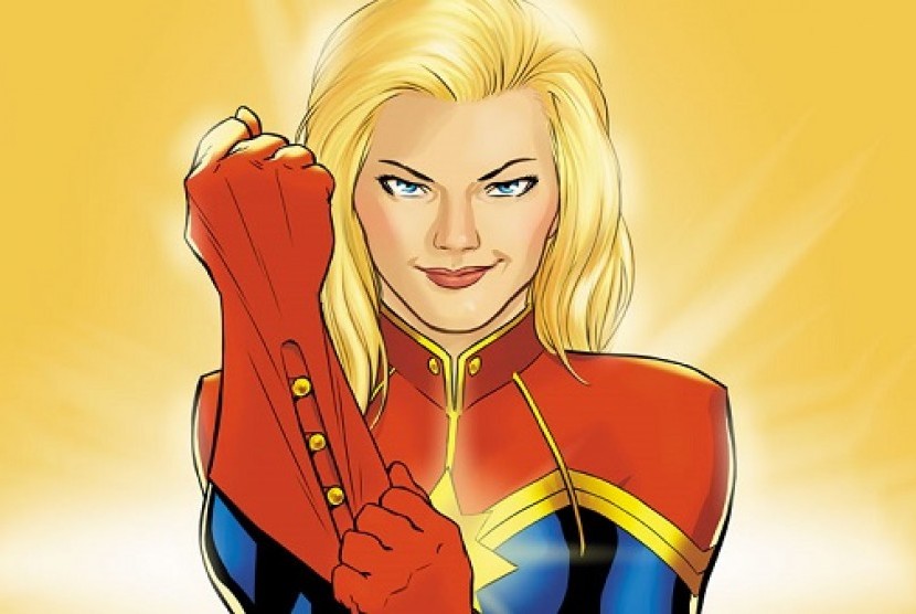 Captain Marvel, superhero perempuan terkuat.