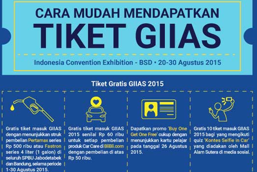 Cara mudah dapat tiket GIIAS