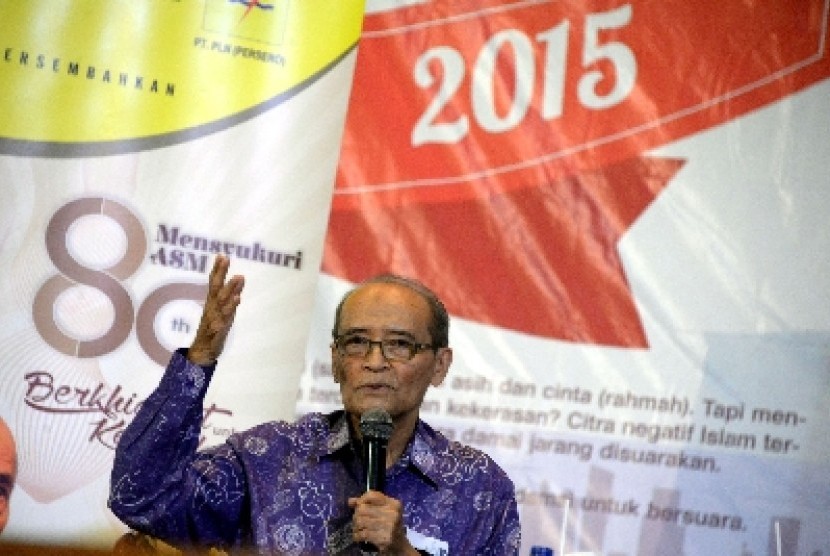 Cendekiawan Muslim Ahmad Syafii Maarif.