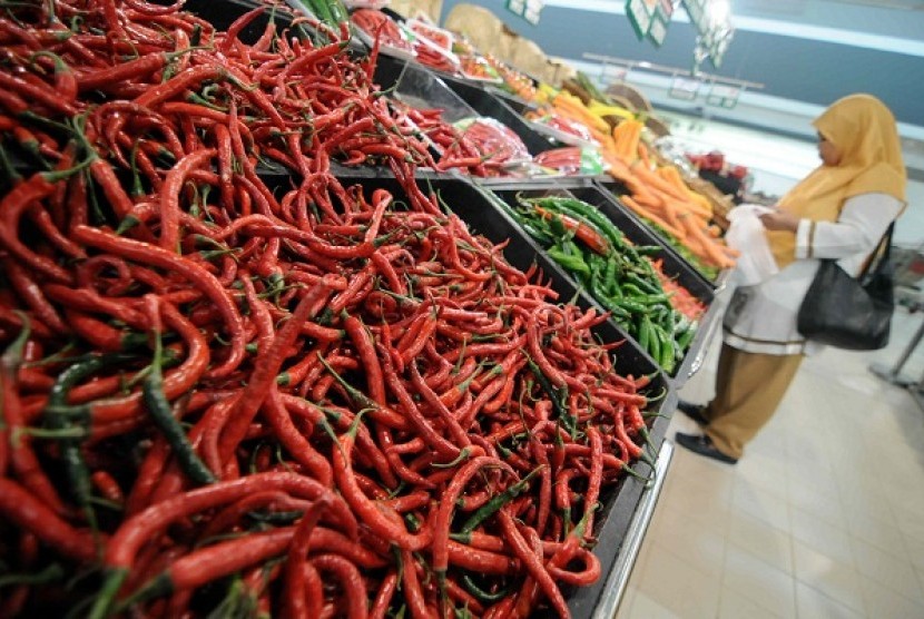 Central Statistics Agency (BPS) reports that inflation in June 2012 is at 0.62 percent and mainly caused by the increasing food price including red chillies. (illustration)