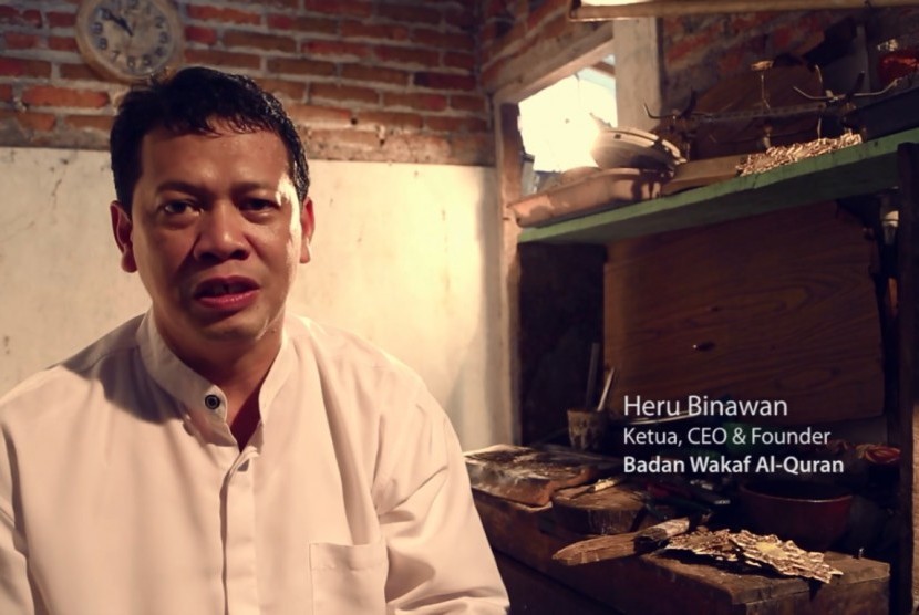 CEO and Founder Badan Wakaf Alquran (BWA) Heru Binawan.