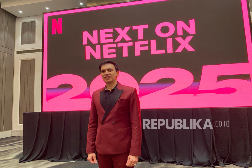 CEO dan founder MD Entertainment Manoj Punjabi usai konferensi pers Next on Netflix di kawasan Jakarta Selatan, Rabu (5/2/2025).