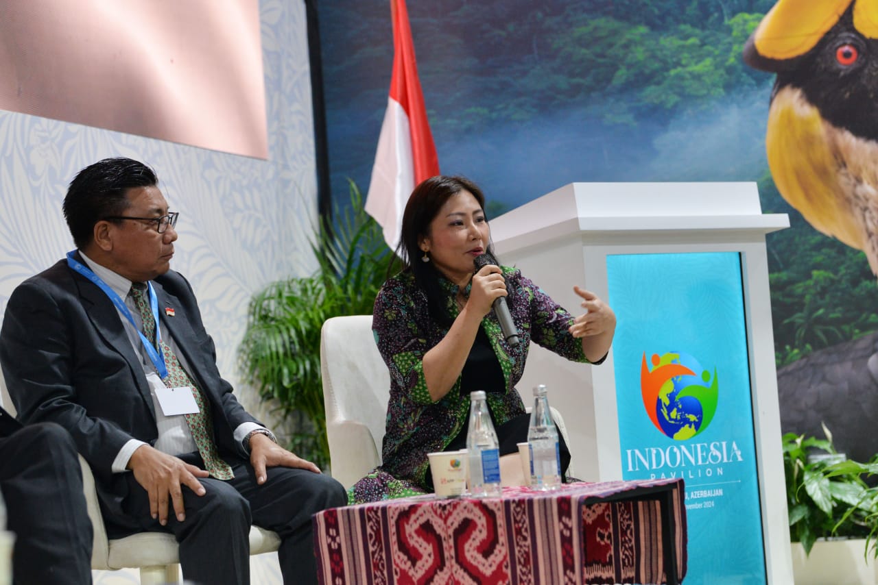 CEO PT Vale Indonesia Tbk (PT Vale), Febriany Eddy, di COP 29, Baku, Azerbaijan.