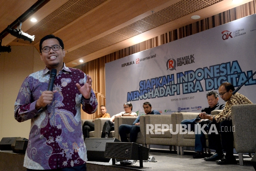 CEO Rumah Zakat Nur Efendi memberikan paparan pada acara 