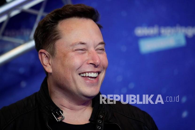 CEO Tesla Elon Musk. Cuitan Elon Musk tentang pembelian Manchester United ternyata hanya lelucon.