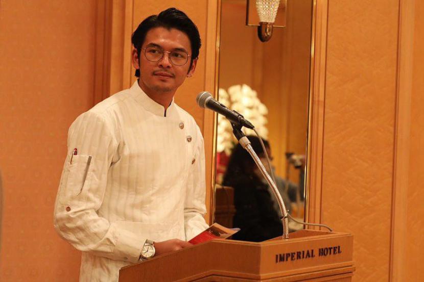 Chef Aziz Amri. Chef Amri menyajikan hidangan Nusantara pada perhelatan Indonesia Fair 2023 di Tokyo, berkolaborasi dengan para juru masak dari Jepang.