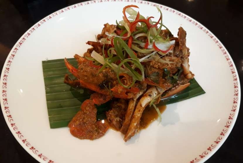 Chili Crab, kuliner populer di Singapura.