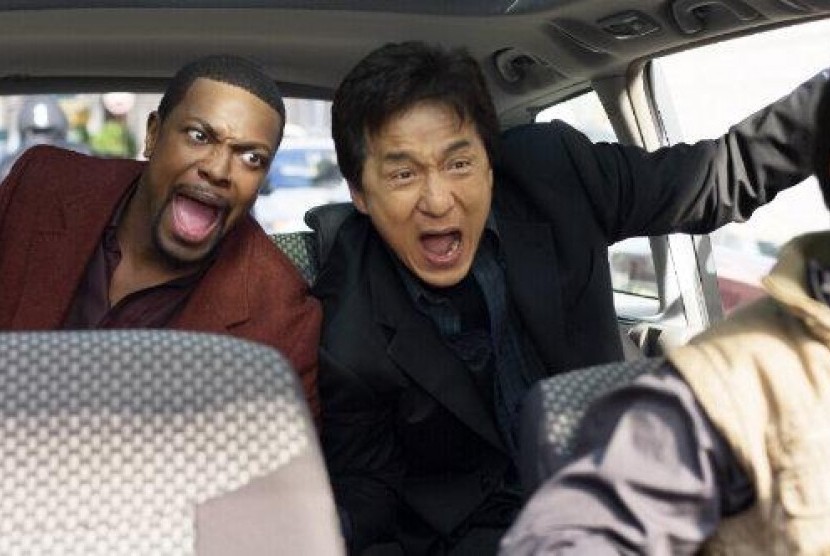 Chris Tucker dan Jackie Chan di Rush Hour 3. 
