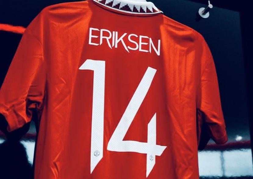Christian Eriksen bakal mengenakan kostum bernomor 14 di punggungnya.