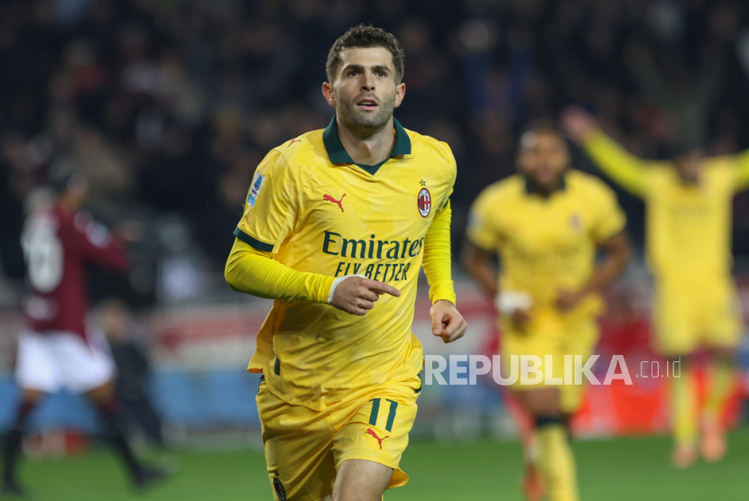 AC Milan Kembali ke Puncak Klasemen Serie A Berkat Dua Gol Christian Pulisic