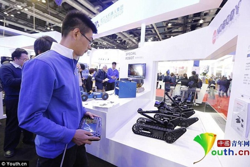 Cina miliki robot antiteror