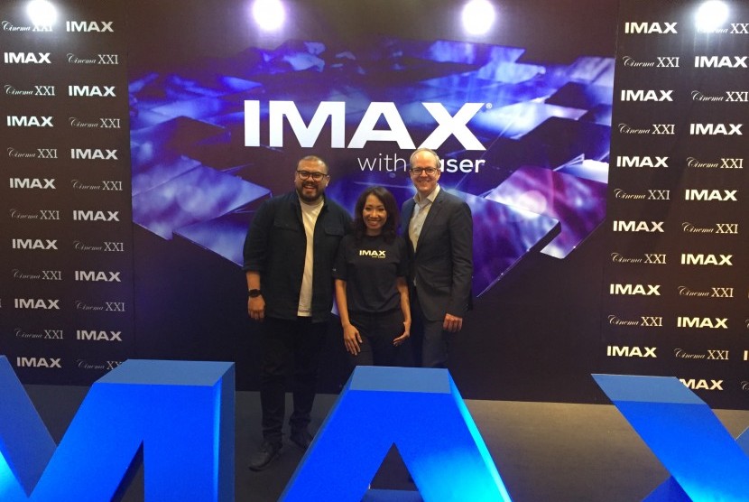 Cinema XXI menggelar peluncuran IMAX with laser di Gandaria City XXI Jakarta pada Kamis (6/2). 
