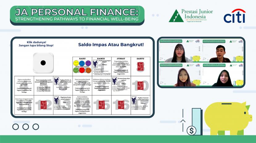 Citibank NA, Indonesia (Citi Indonesia) berkolaborasi dengan Prestasi Junior Indonesia (PJI), berupaya membantu generasi muda meningkatkan kemampuan pengelolaan finansial mereka. 