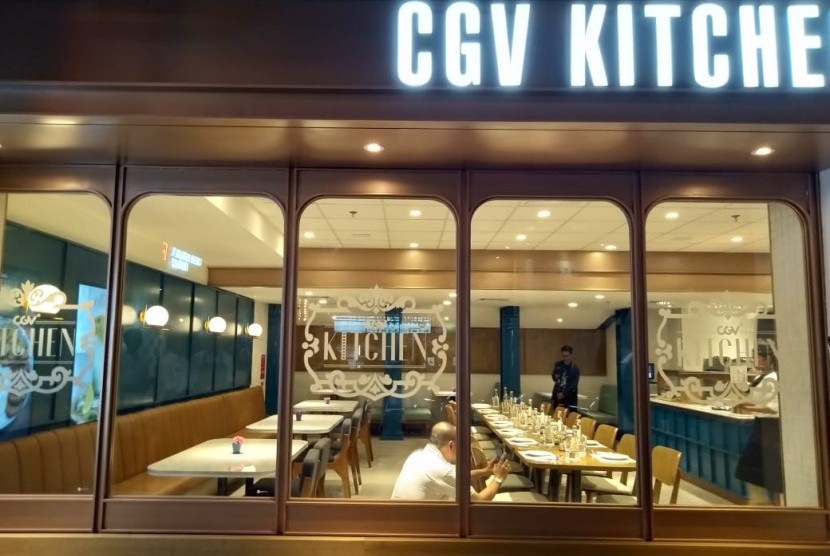 CJ CGV membuka gerai kedua CGV Kitchen di Grand Indonesia, Jakarta Pusat, Kamis (10/10).