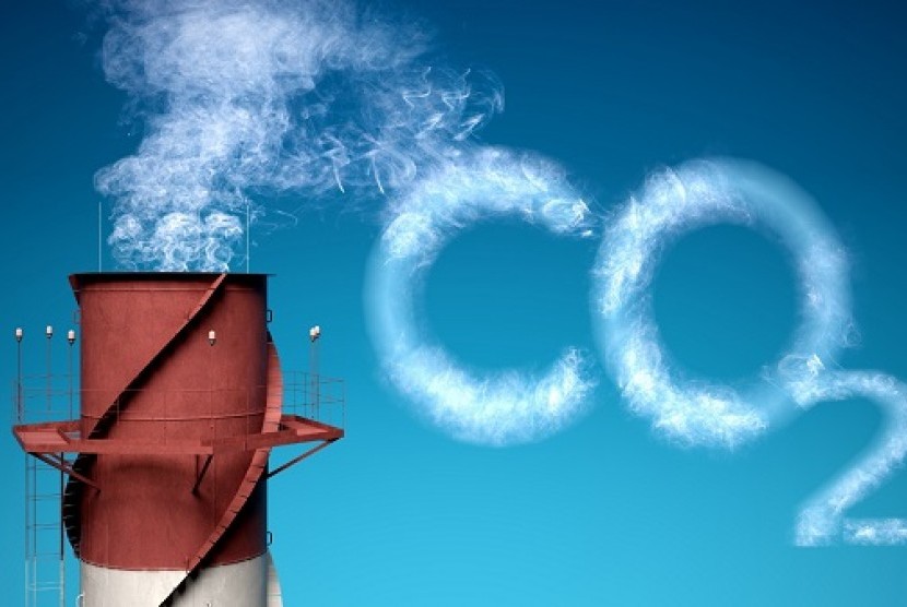 CO2 Ilustrasi.  Jumlah karbon dioksida di atmosfer pada Mei lalu dilaporkan mencapai tingkat tertinggi.