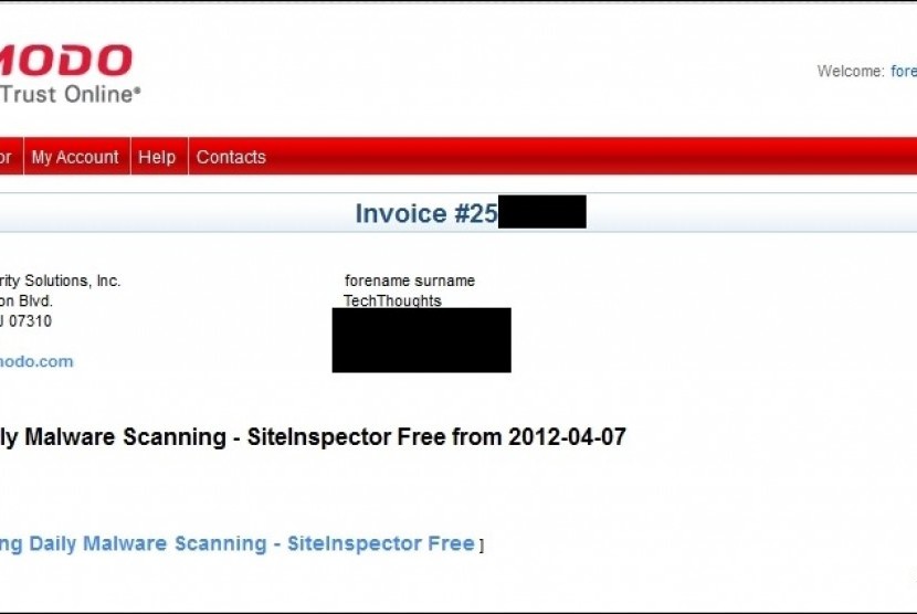 Comodo Site Inspector