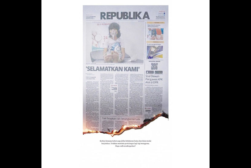 Kover Koran Republika edisi Selasa (17/9/2019).