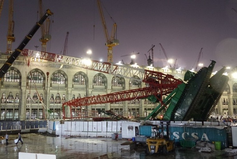 Crane yang jatuh di Masjidil Haram menyebabkan 107 orang meninggal.