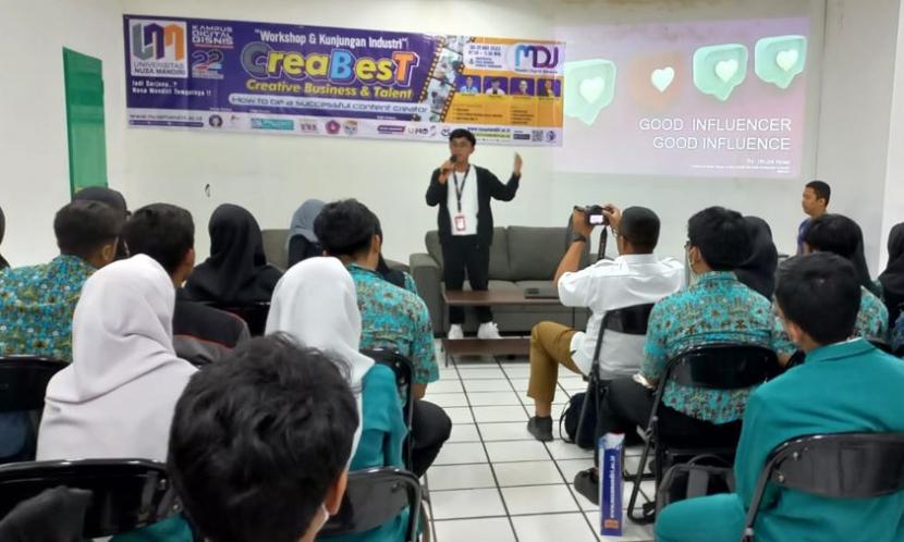  CreaBesT (Creative Bussiness and Talent) yang digelar Kampus Digital Bisnis Universitas Nusa Mandiri (UNM) kampus Tangerang.