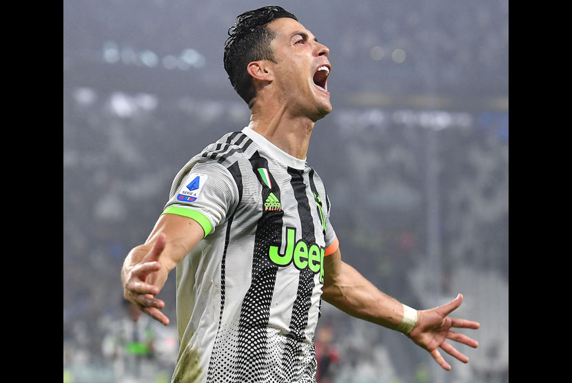 Penyerang Juventus Cristiano Ronaldo akan turun menghadapi Atletico Madrid.