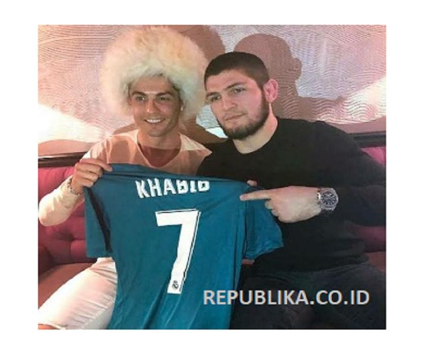 Cristiano Ronaldo dan Khabib Nurmagemedov.