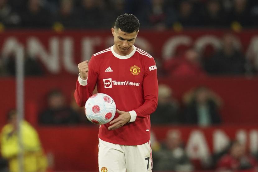 Bintang Manchester United (MU) Cristiano Ronaldo.