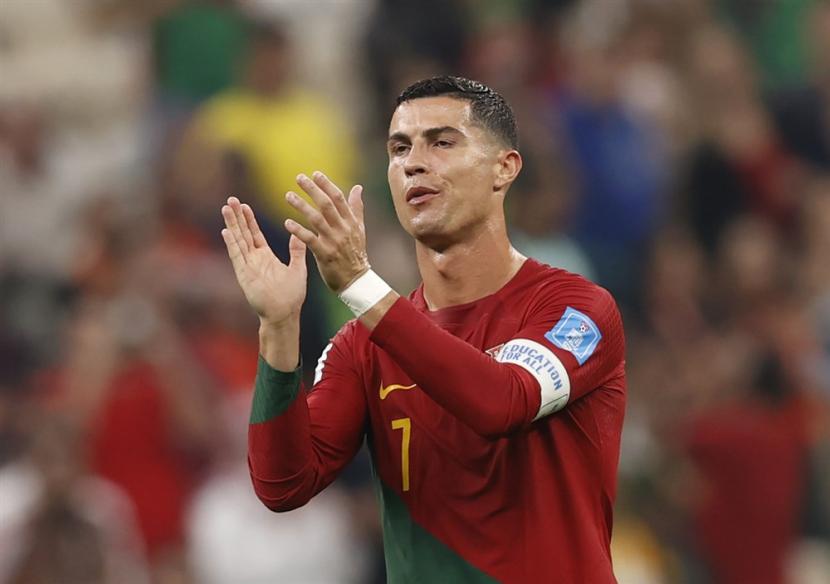 Bintang Al Nassr dan timnas Portugal, Cristiano Ronaldo.
