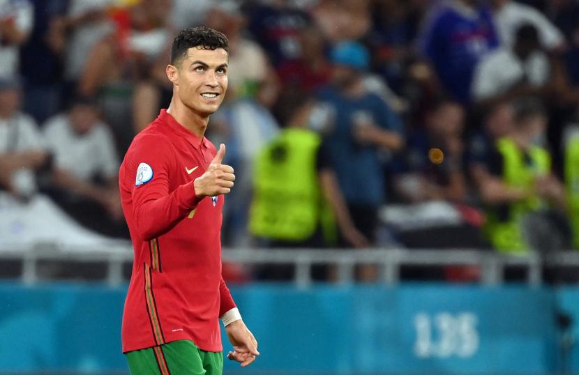 Kapten timnas Portugal Cristiano Ronaldo.