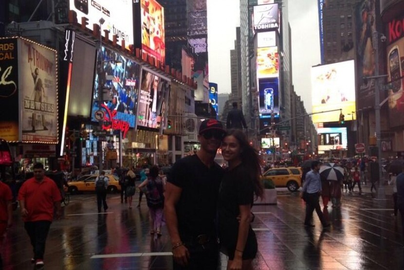 Cristiano Ronaldo menikmati liburan di New York, AS, bersama kekasihnya Irina Shayk