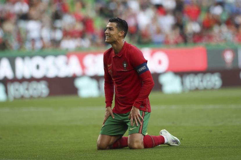 Bintang Manchester United asal Portugal, Cristiano Ronaldo.