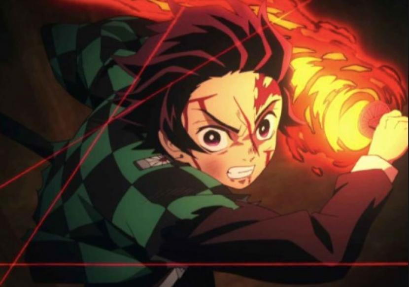 Cuplikan adegan anime Demon Slayer: Kimetsu no Yaiba the Movie: Mugen Train