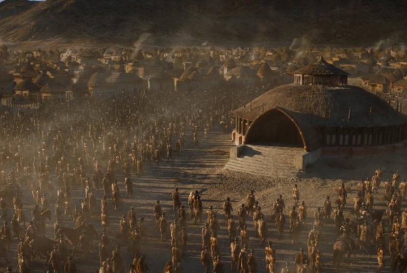 Cuplikan adegan dari Game of Thrones.