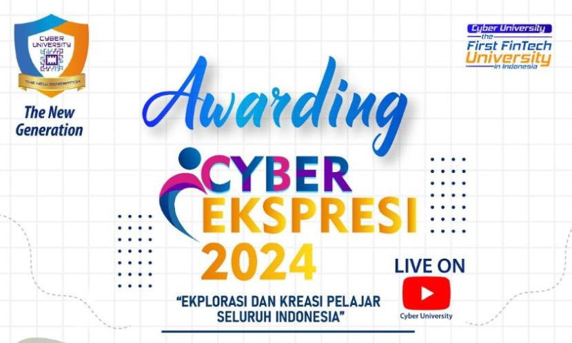 Cyber University akan menggelar acara puncak Cyber Ekspresi 2024, Sabtu (27/1/2024) mendatang.