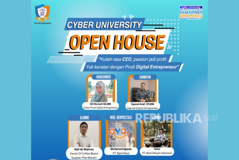 Prodi Digital Entrepreneur Cyber University Gelar Open House, Siap Tanamkan Jiwa Kepemimpinan