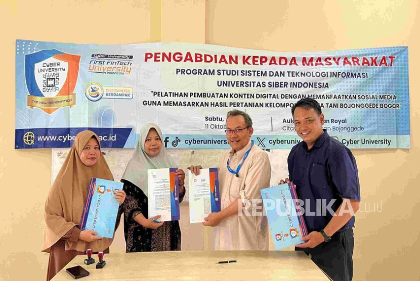 Cyber University Kolaborasi dengan KWT RCR Sejahtera, Perkuat Literasi Digital Petani Perempuan