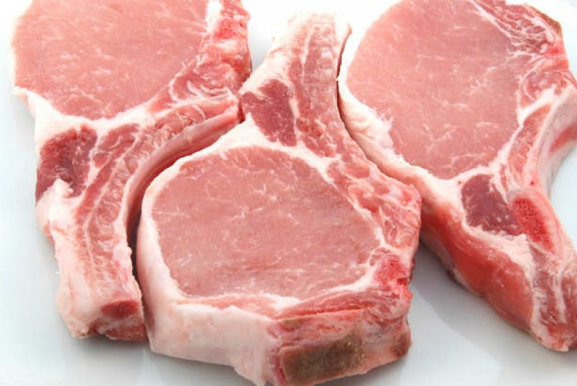 Daging babi dengan tulang (ilustrasi)