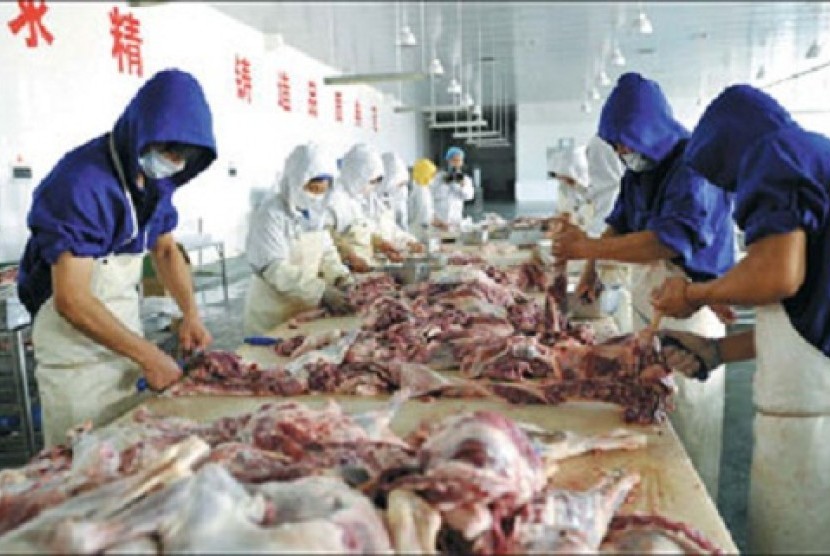 Daging halal di Cina.