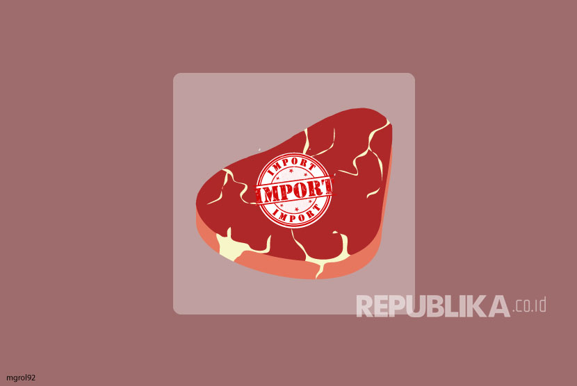 Daging Impor, (ilustrasi).  Kementerian Pertanian (Kementan) menyatakan masih mempelajari soal temuan penyakit sapi gila di dua negara bagian Brasil. 