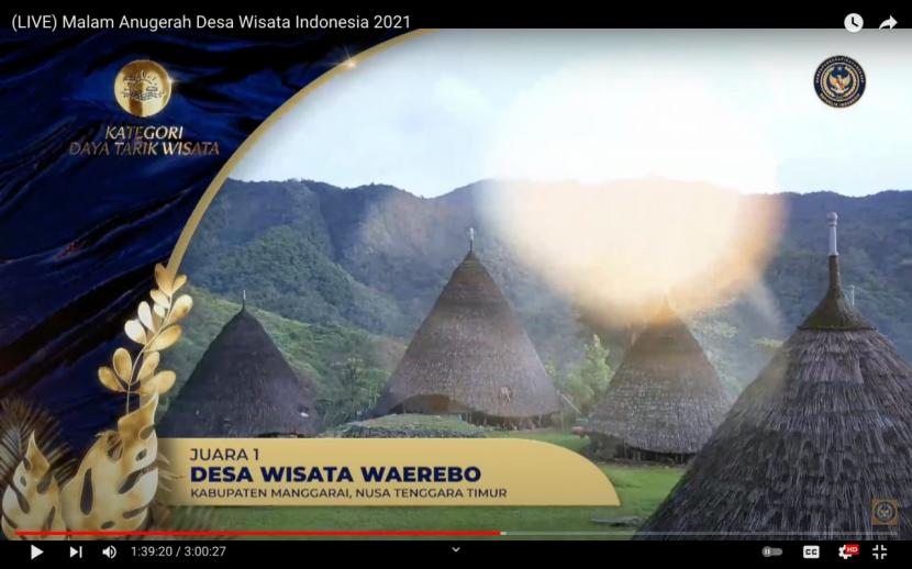 Dalam ajang Anugerah Desa Wisata Indonesia 2021, Desa Wisata Detusoko Barat, Kabupaten Ende yang menjadi juara ke-4 untuk Kategori Desa Wisata Berkembang dan Desa Wisata Waerebo yang menjadi juara ke-1 untuk Kategori Desa Wisata Daya Tarik Wisata.
